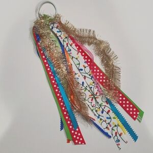 Christmas Ponytail Streamers